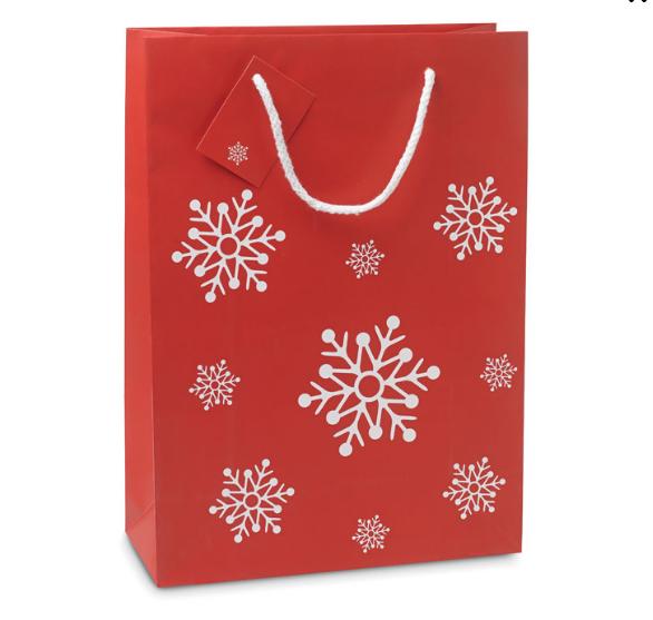 Geschenktas Kerst Papier Maat L
