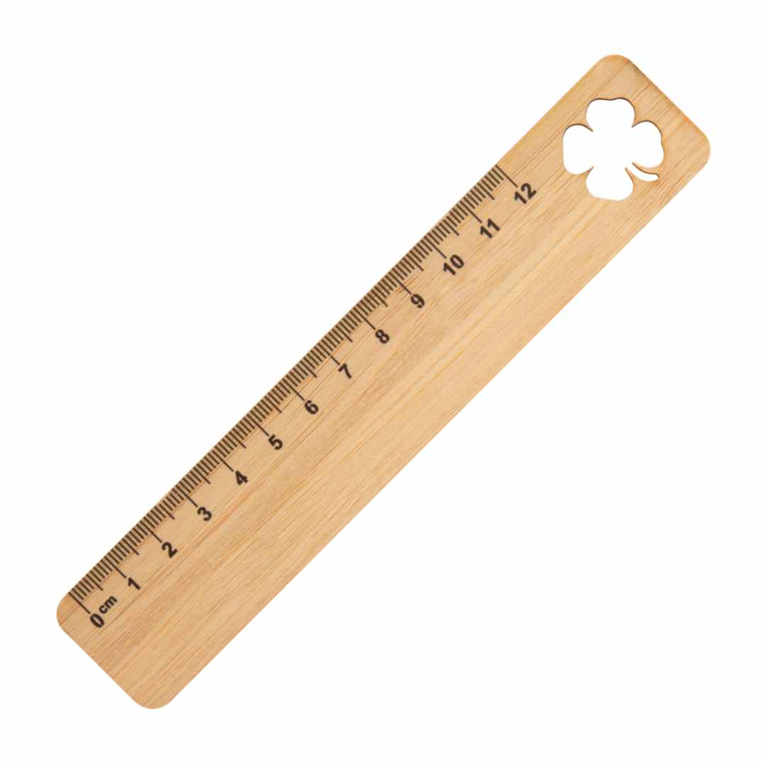 Liniaal Klavertje-4 12 cm.