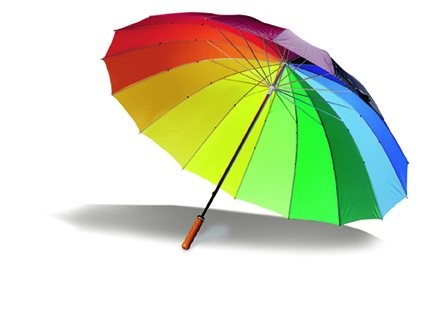 beroemd Aubergine Winst Regenboog Paraplu | Yesgifts.nl