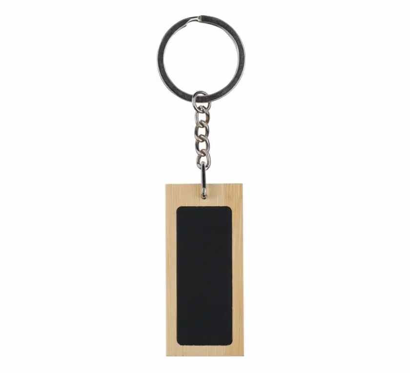 Bamboe Sleutelhanger Rechthoek