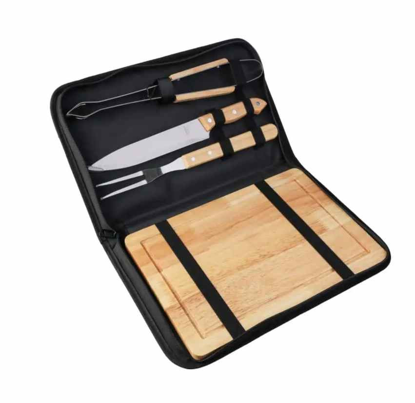 Barbecue set in etui