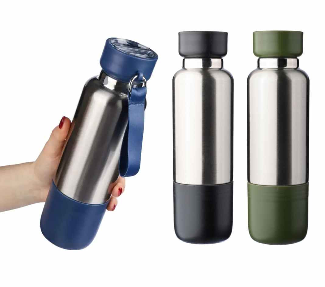 Dubbelwandige Drinkfles RVS