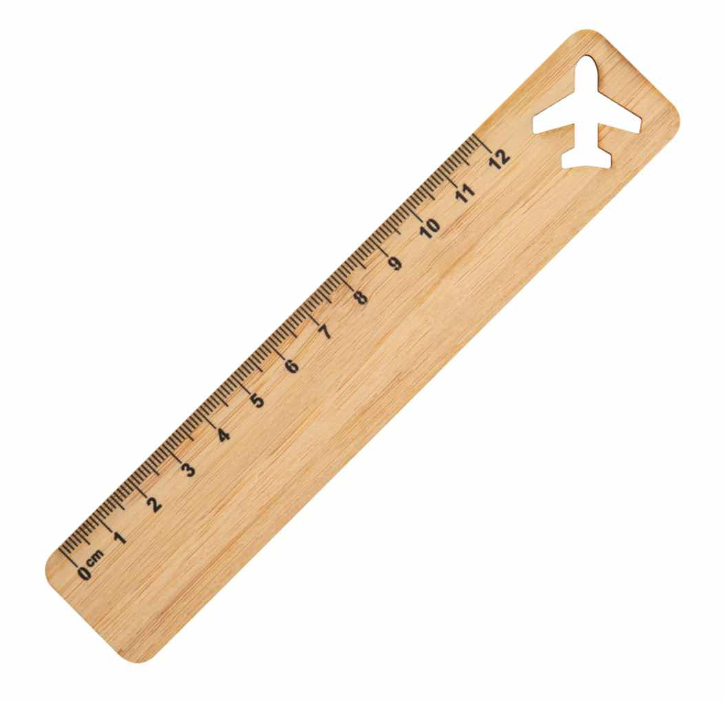 Liniaal Vliegtuig 12 cm.