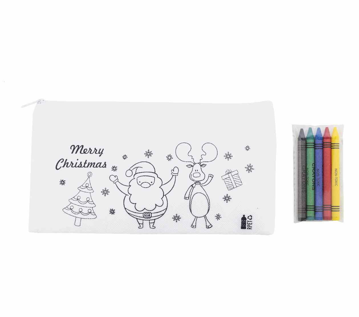 Kerst etui zelf kleuren
