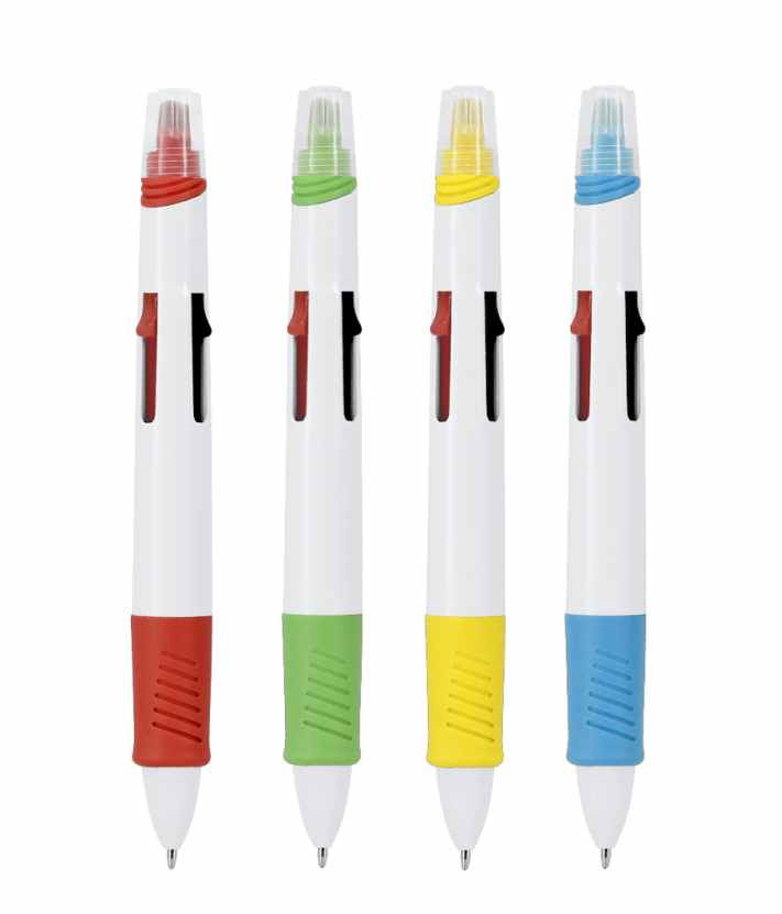 4-kleuren Balpen met Stift
