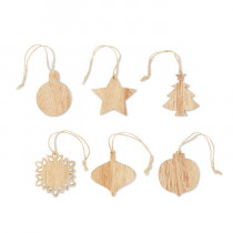 Houten Kerstboomhangers