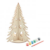 Houten Kesrtboom met verf