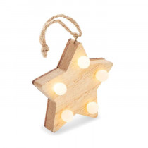 Kerstster met lampjes