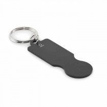 Winkelwagenmunt sleutelhanger