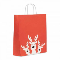 Geschenktasje Kerst Rendier maat L
