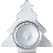 Kaarsje in Kerstboomglas