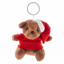 Kerst Teddybeer sleutelhanger